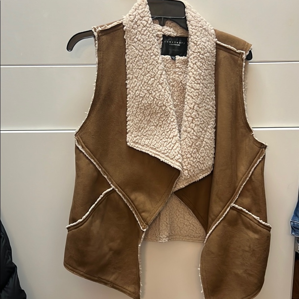 Sanctuary faux shearling vest